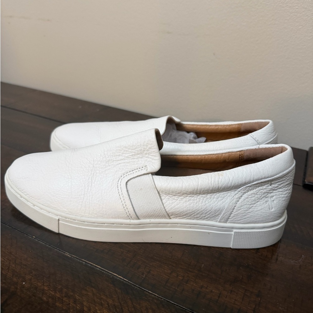 Frye White Leather Men's Loafers